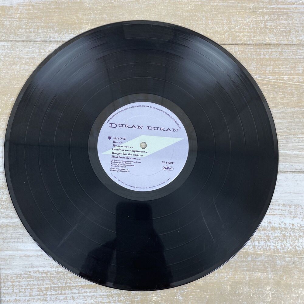 Duran Duran Rio-1982 LP Capitol Records [Vinyl VG++, Jacket in Org Shrink-Wrap] - Picture 4 of 10